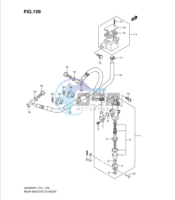 REAR MASTER CYLINDER (GSX650FL1 E24)