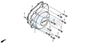 CB600F2 HORNET drawing GENERATOR COVER