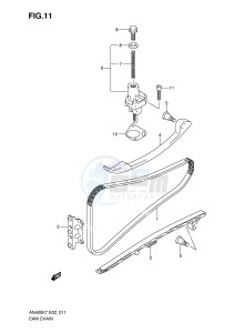 AN400 (E2) Burgman drawing CAM CHAIN