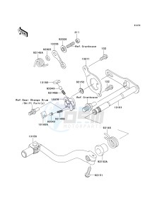 KX 250 R [KX250] (R1) R1 drawing GEAR CHANGE MECHANISM