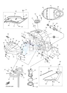 YZF-R1 YZF-R1M 998 R1 (2SG5 2SG6) drawing FUEL TANK