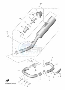 WR450F (BDBC) drawing EXHAUST