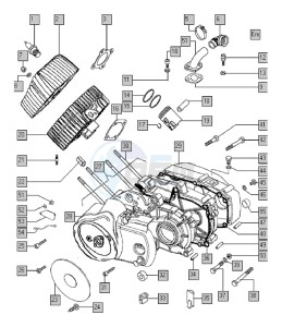 FANTIC 50 drawing Crankcase