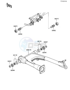 KZ 550 F [SPECTRE] (F1-F2) [SPECTRE] drawing SWING ARM