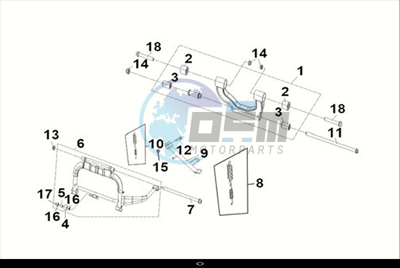 MAIN STAND-ENG. HANGER LINK