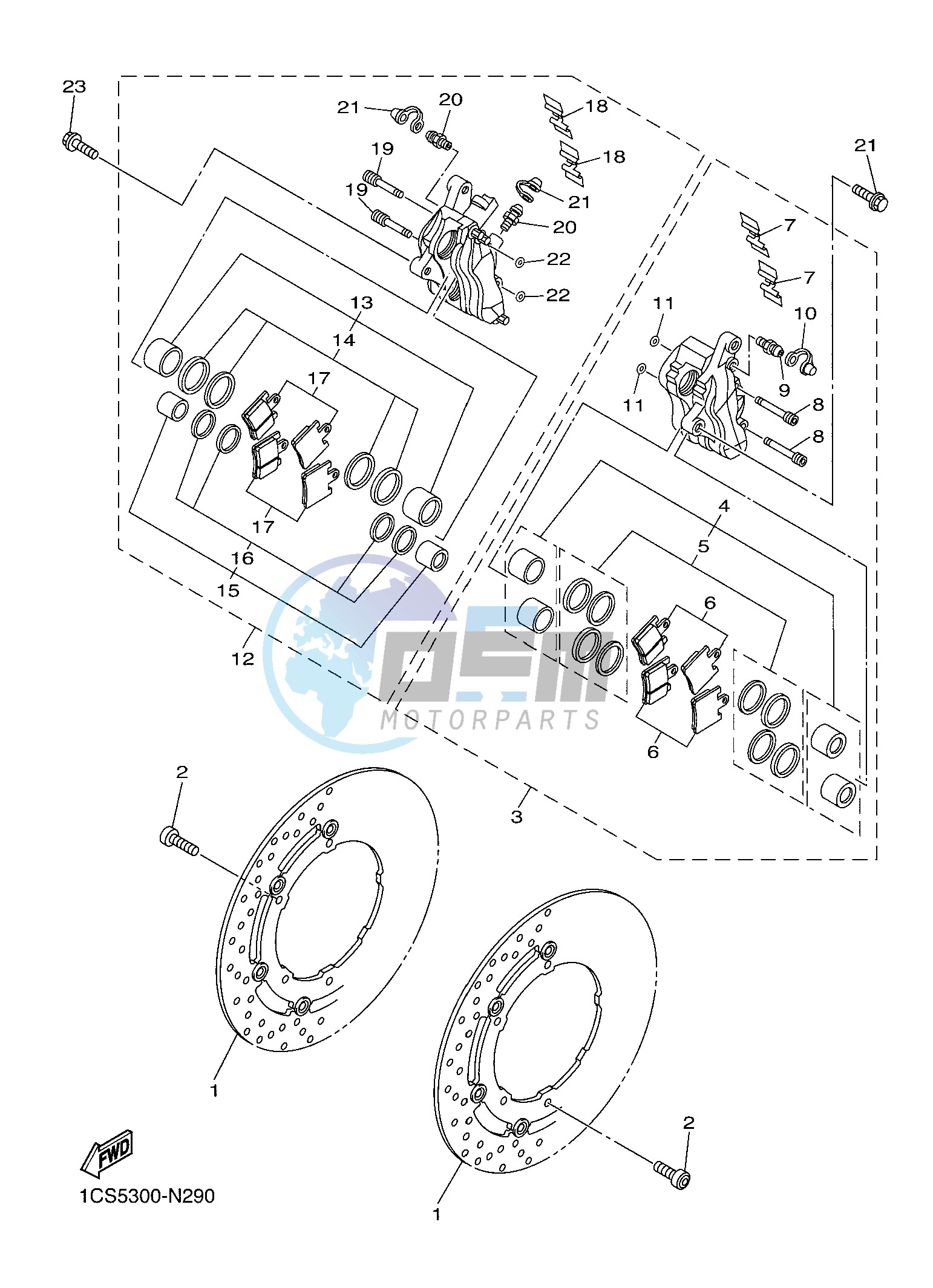 FRONT BRAKE CALIPER