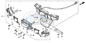 CN250 drawing REAR COMBINATION LIGHT