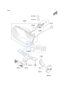 KSF 400 A [FX400] (A6F) A6F drawing TAILLIGHT-- S- --- CN- -