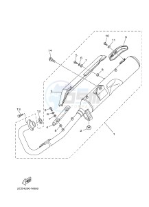 YB125 (2CS7) drawing EXHAUST