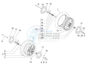 Beverly 500 Cruiser e3 2007-2012 drawing Front wheel