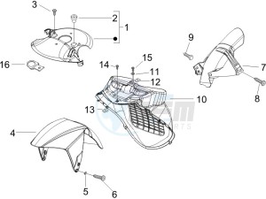 Runner 125 VX 4t Race drawing Wheel housing - Mudguard