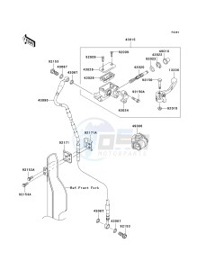 KX 250 T [KX250F] (TF) T6F drawing FRONT MASTER CYLINDER