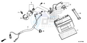 CBR600RRD CBR600RR UK - (E) drawing BATTERY