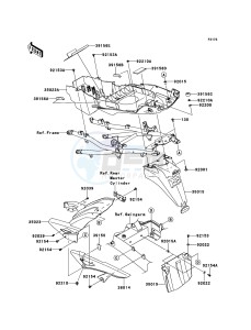 VERSYS_1000 KLZ1000ACF FR GB XX (EU ME A(FRICA) drawing Rear Fender(s)