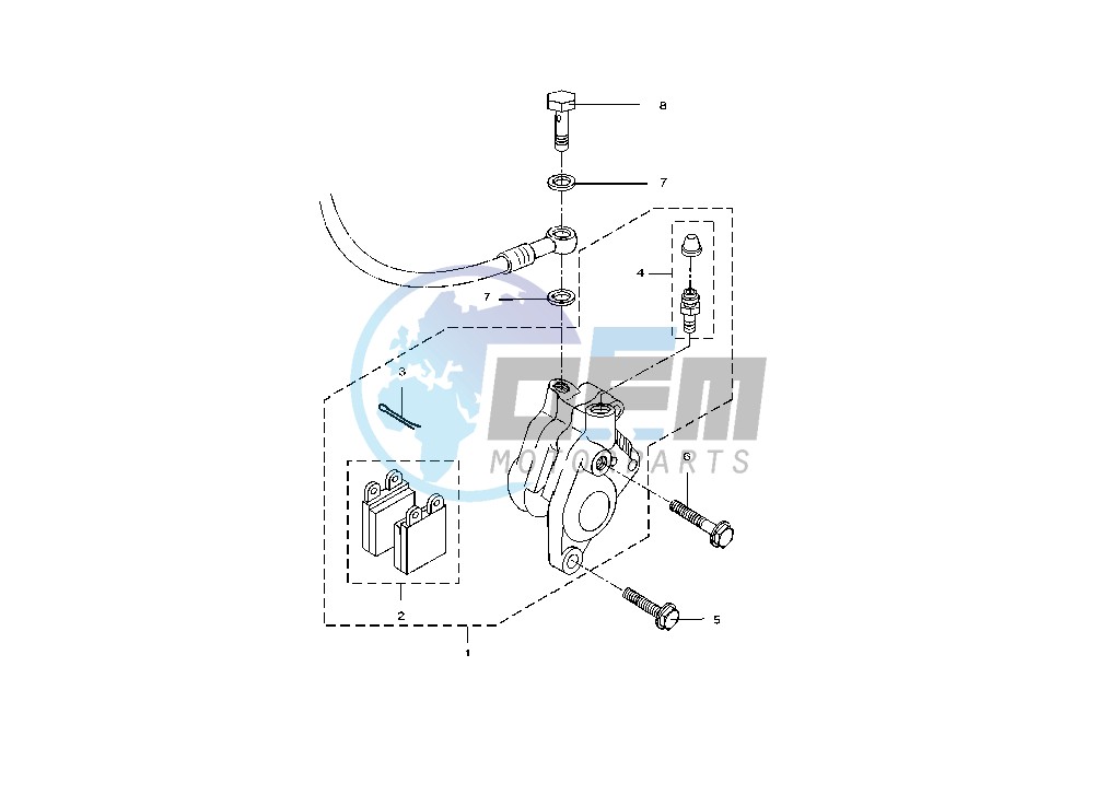 FRONT BRAKE CALIPER ENDURO