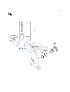 KX85/KX85-<<II>> KX85BCF EU drawing Brake Pedal