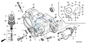 TRX500FA9 Australia - (U) drawing FRONT CRANKCASE COVER