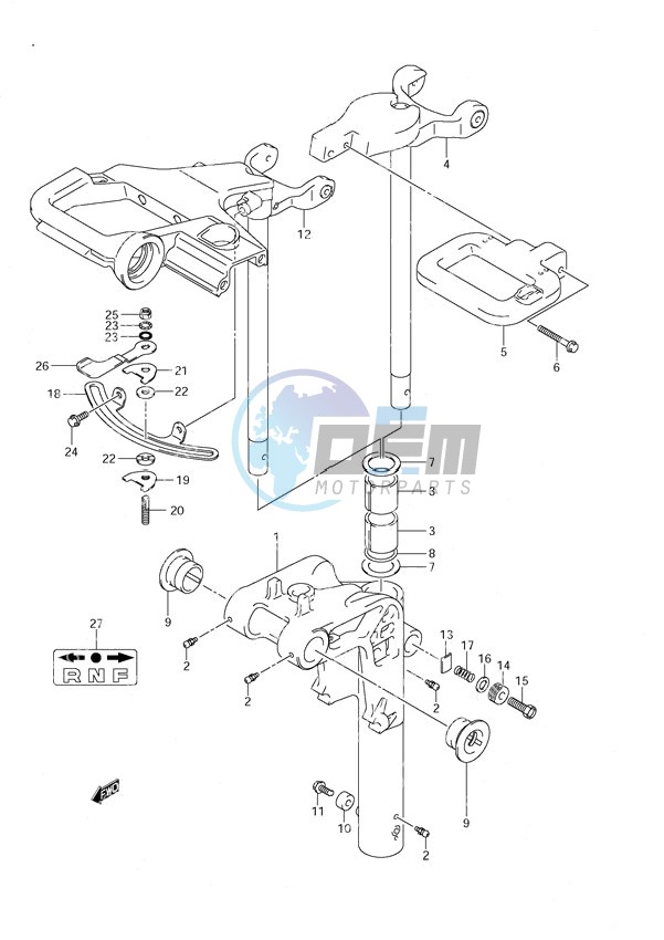 Swivel Bracket Power Tilt/Tiller Handle