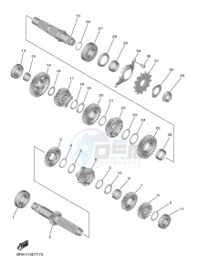 WR450F (BDBC) drawing TRANSMISSION