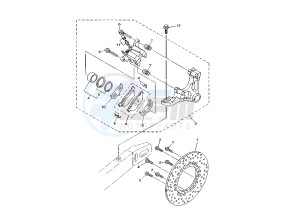 TDM 900 drawing REAR BRAKE CALIPER