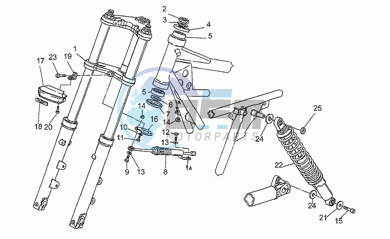 Front/rear shock absorber