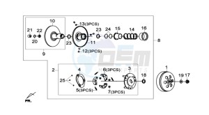 JOYMAX 250i drawing CLUTCH