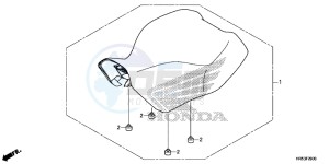 TRX500FM5G TRX500FM Australia - (U) drawing SEAT