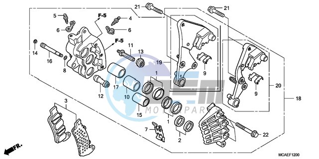 R. FRONT BRAKE CALIPER