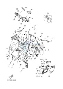 YP250R X-MAX 250 (2DL8 2DL8 2DL8 2DL8) drawing LEG SHIELD