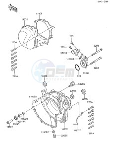 KX 80 E [KX80] (E2-E3) [KX80] drawing ENGINE COVERS_WATER PUMP -- 85 KX80-E3- -