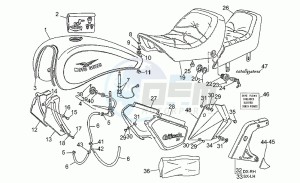 California III 1000 Carburatori Carburatori drawing Body-seat (from frm vw14081)