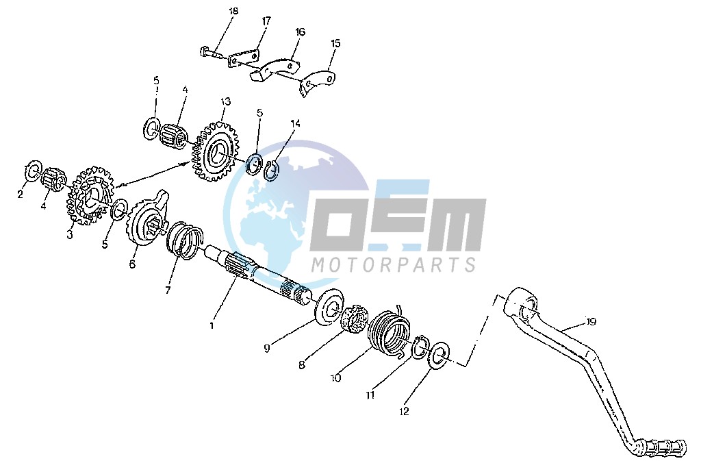 FLYWHEEL-STARTING MOTOR FIEM