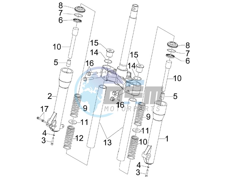 Fork components (Kayaba)