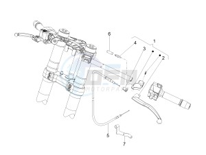 RS4 125 4T (AU, CA, EU, HK, J, RU, S, USA) drawing Clutch control