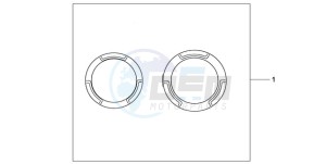 CB600F9 U / ABS ST drawing CRANCASE RING SET