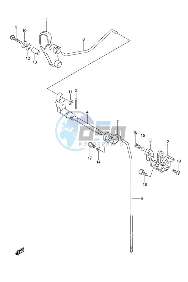 Clutch Rod Tiller Handle w/Power Tilt