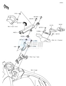 NINJA ZX-10R ZX1000SHF XX (EU ME A(FRICA) drawing Steering Damper