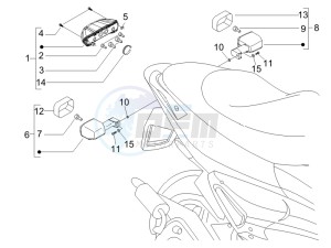 Runner 50 SP drawing Tail light - Turn signal lamps