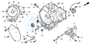 TRX250EX SPORTRAX 250 EX drawing REAR CRANKCASE COVER (TRX250EX3/4/5/6/7/8)