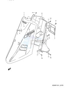 AD50 (E41) drawing FRONT LEG SHIELD (MODEL M E41,P9,E94)