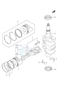 DF 9.9 drawing Crankshaft