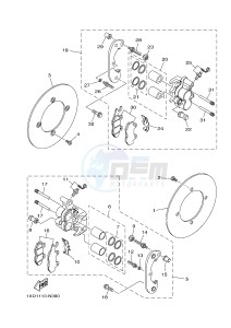 YXM700E YXM70VPXG VIKING EPS (B423) drawing REAR BRAKE CALIPER