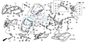 CB1300SA9 Australia - (U / ABS BCT MME TWO) drawing FR. COWL/SIDE COWL/WINDSC REEN