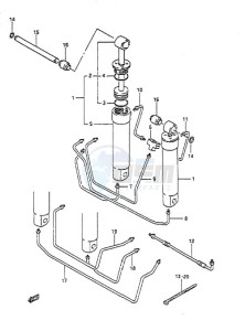 DT 55 drawing Trim Cylinder (1988 to 1994)