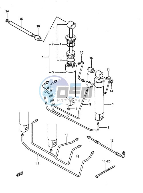 Trim Cylinder (1988 to 1994)