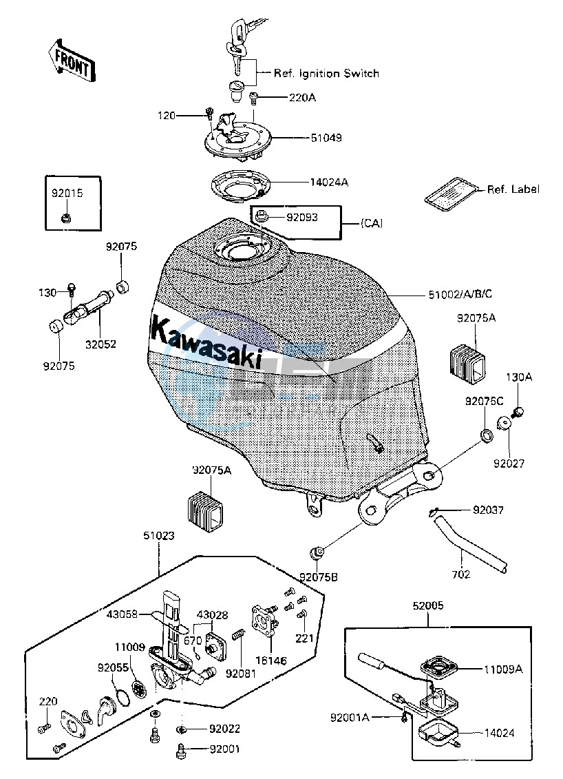 FUEL TANK -- ZX600-A1- -