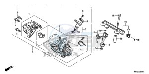 NC750SAF NC750S 4ED - (4ED) drawing THROTTLE BODY