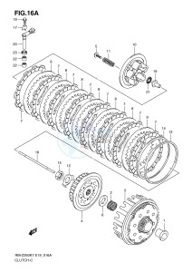 RM-Z250 (E19) drawing CLUTCH (MODEL K8 K9)