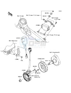 KX250F KX250YBF EU drawing Generator