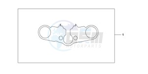 CBR600RAA Australia - (U / ABS) drawing TOP BRIDGE COVER